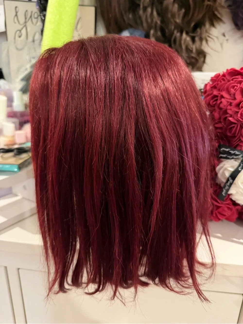 Deep Burgundy Lace Front Wig - Women Hair